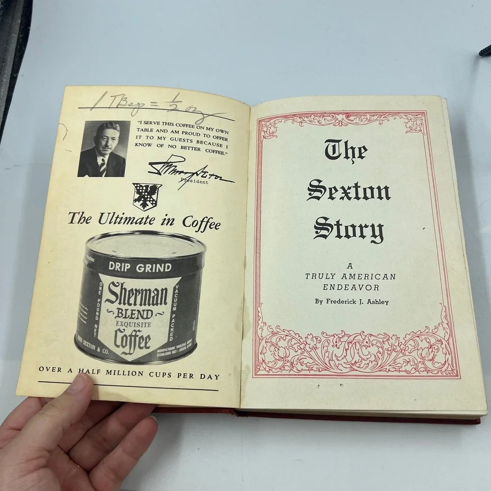 Vtg 1955 John Sexton & Co Desk Diary Cookbook 34th Edition Restaurant Ephemera